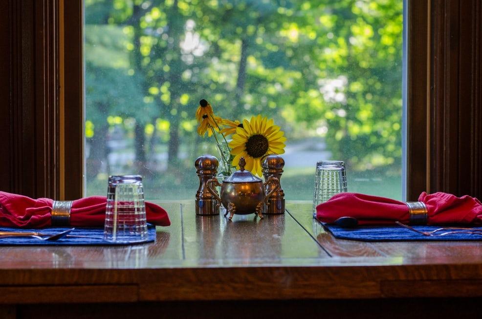 Heart of the Village Inn Breakfast Room Table